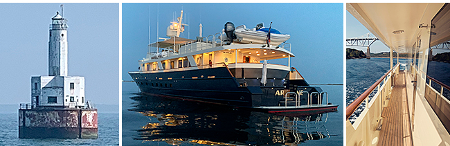 M/Y Ariadne cruises Cape Cod