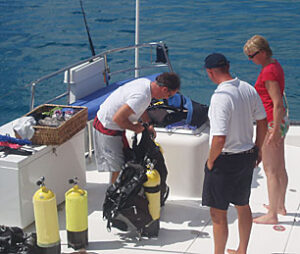 diving during your crewed yacht charter