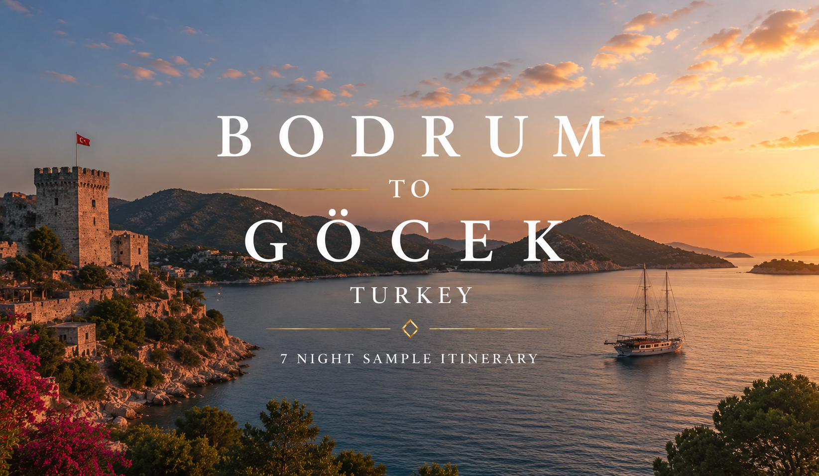 bodrum to gocek charter itinerary